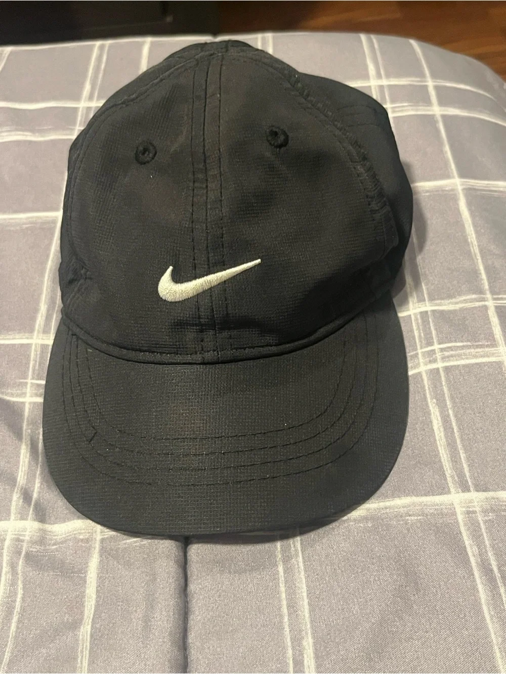 Nike Black Baseball Cap with White Swoosh